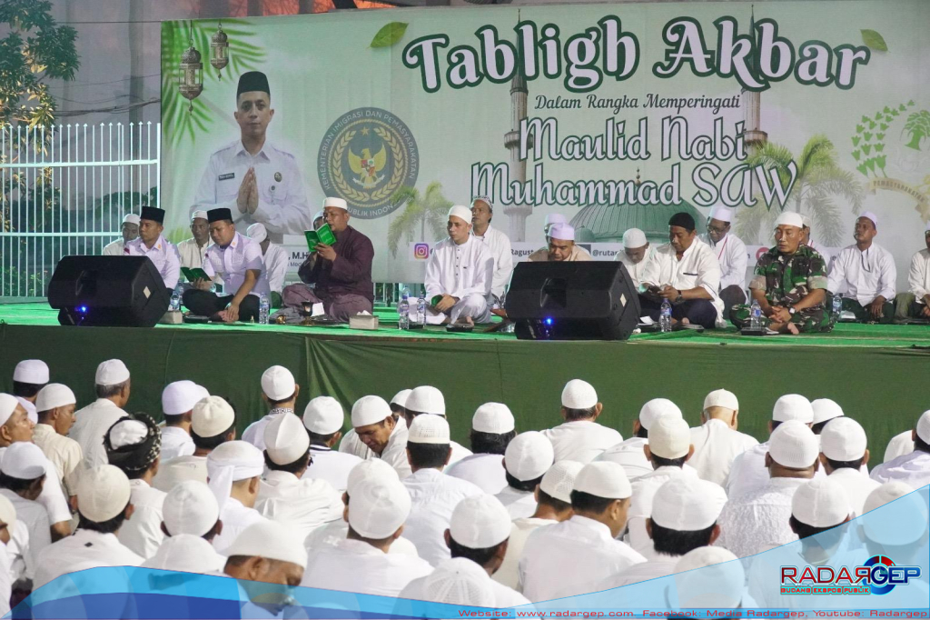 Penuh Khidmat, 1200 Warga Binaan Rutan I Medan Peringati Maulid Nabi Bersama Para Habaib